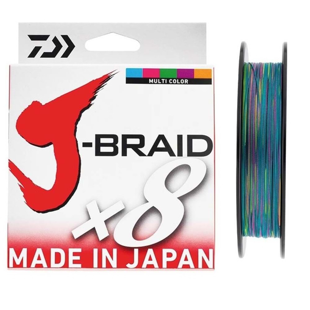 Daiwa JBraid 8B Multicolor 150m İp Misina - 0,22mm