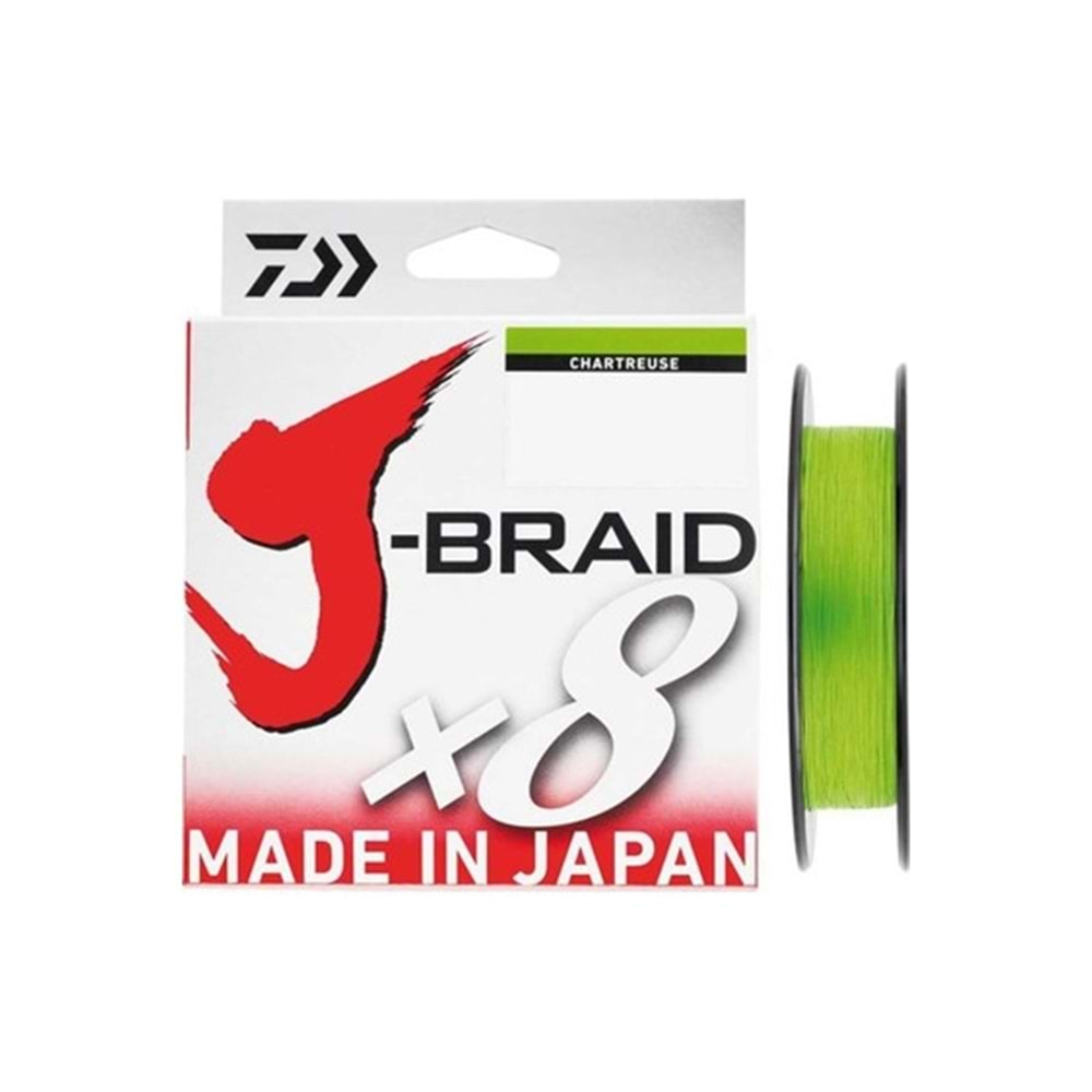 Daiwa JBraid 8B Chartreuse 150m İp Misina - 0,18mm