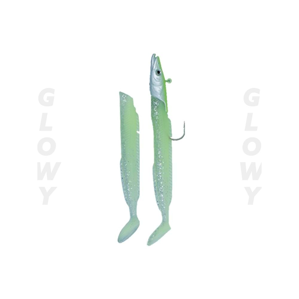 Fujin Salt Eel 13cm 22gr x2 Silikon Yem - GLOW EEL