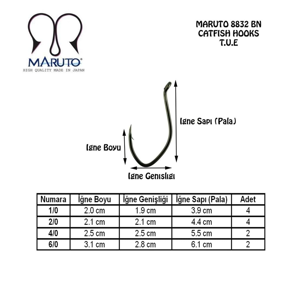 Maruto 8832 Bn İğne - 1/0