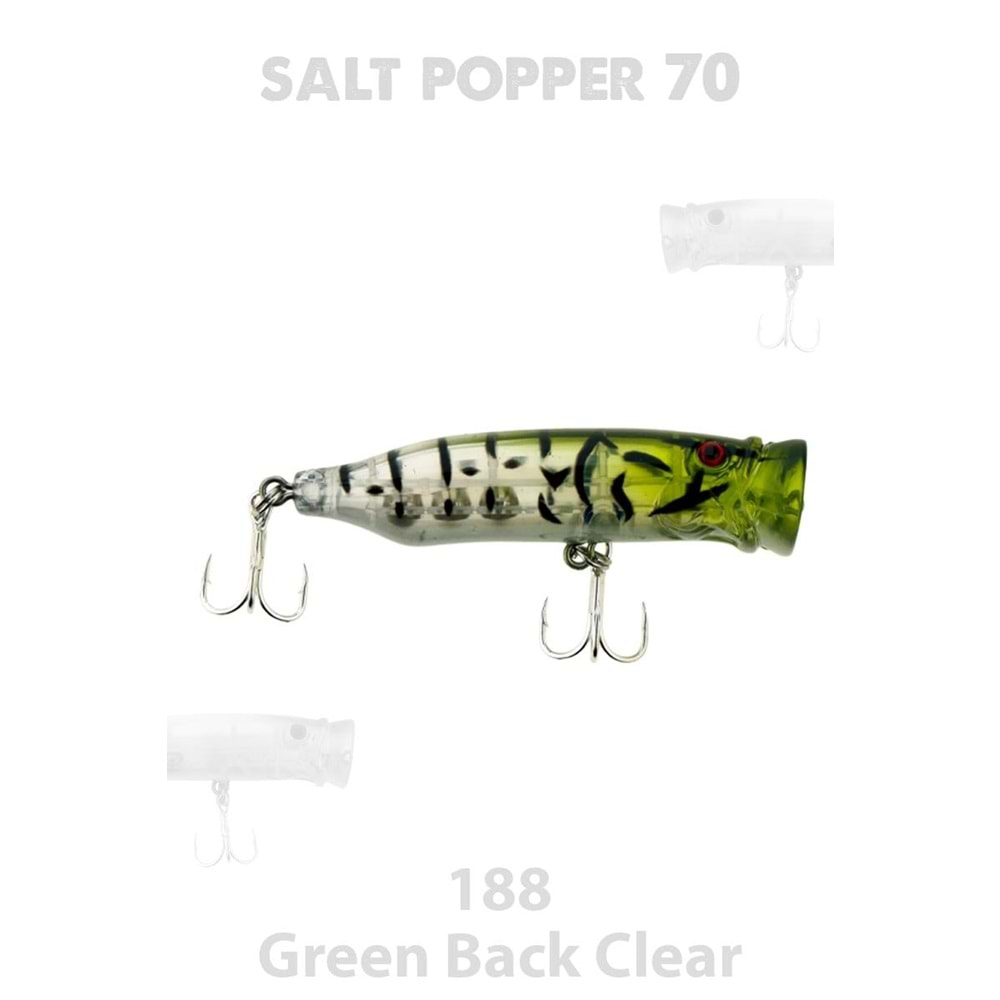 Fujin Salt Popper 70mm 9.5gr Su Üstü Maket Balık - 188