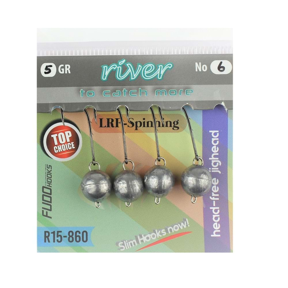 River Mafsallı Hareketli Jig Head 4P 4.5 gr no:6