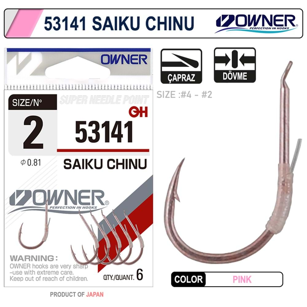 Owner 53141 Saiku Chinu Pink İğne - 2