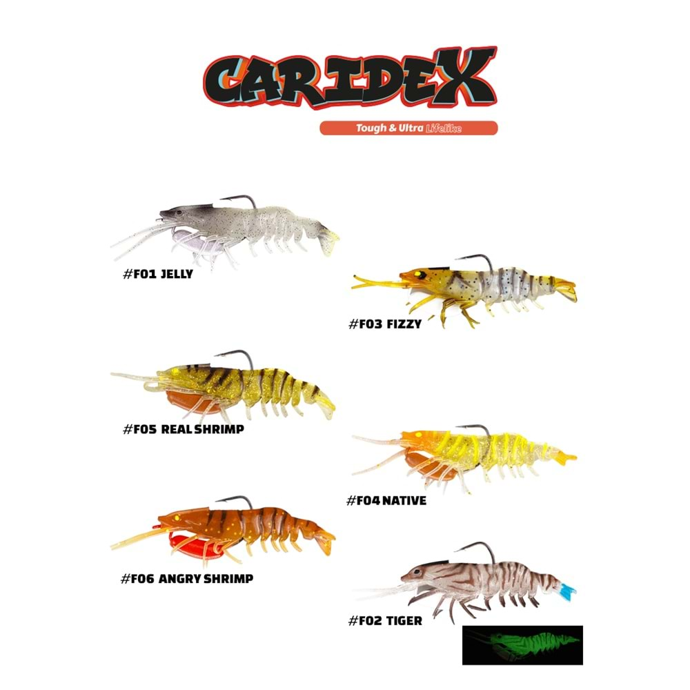 Fujin Caridex 65mm 6.3gr Silikon Karides - JELLY