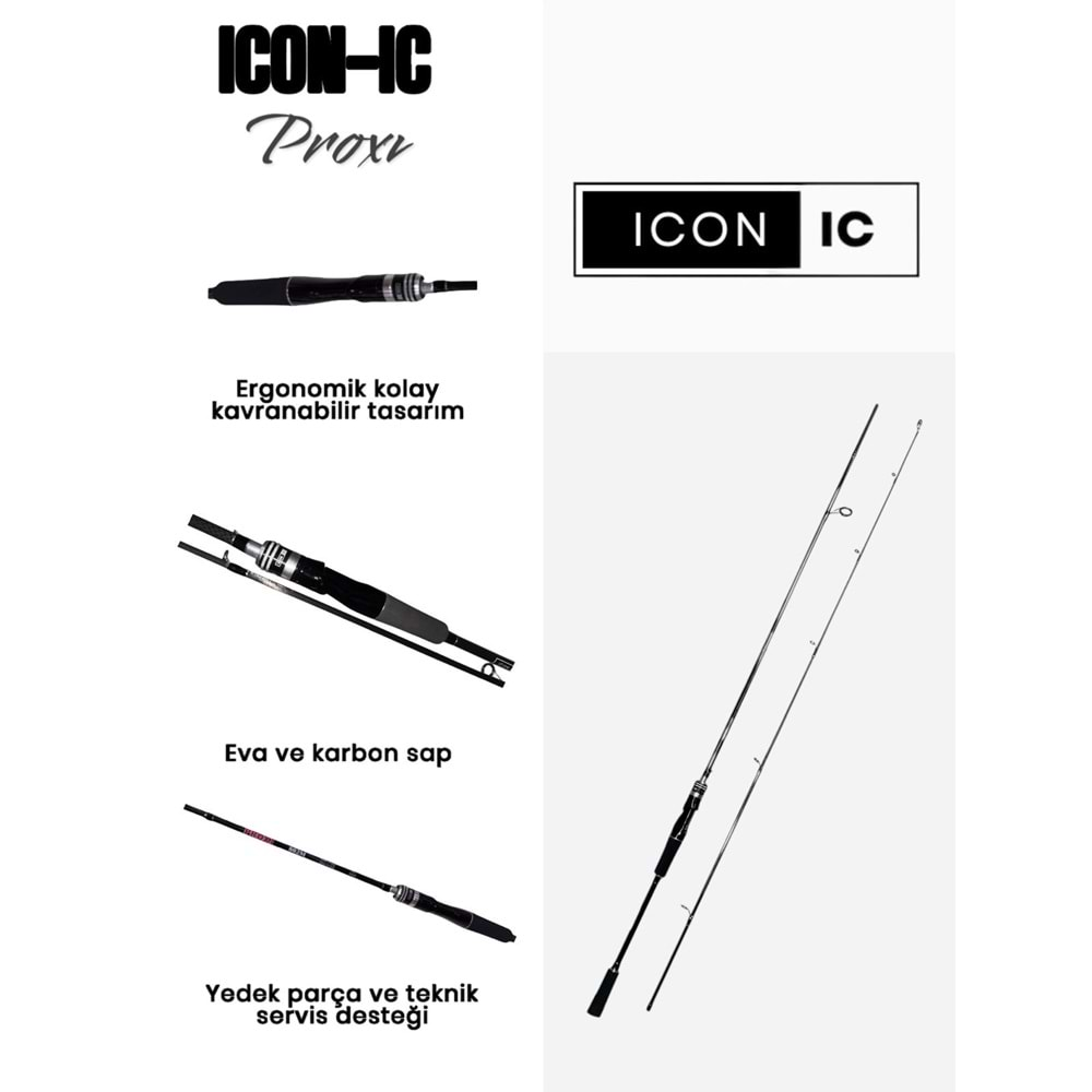 ICON-IC Proxi 240cm 3-25 Gr 2P Spin Olta Kamışı