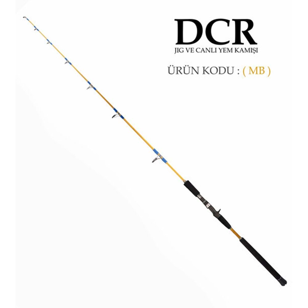 DCR HİLAL TETİKLİ JIG VE CANLI YEM KAMIŞI 185 CM 100-300 HARDAL