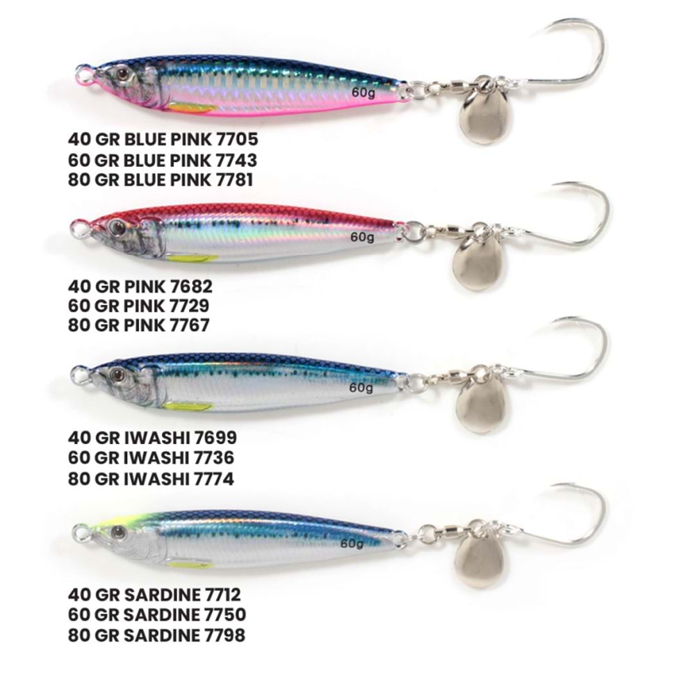 Seabor Metal Go 9cm 60gr Jig Yem - PINK