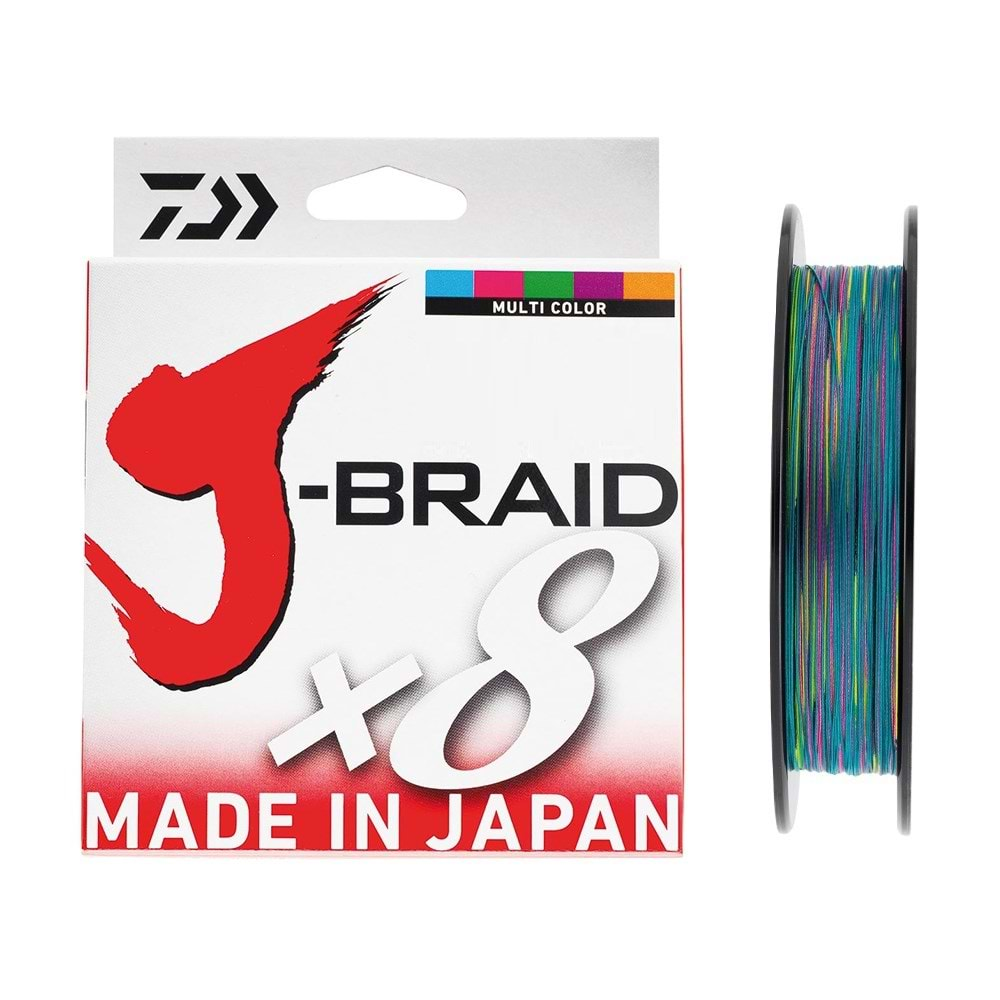 Daiwa JBraid 8B 300 M Multicolor İp Misina - 0,18mm