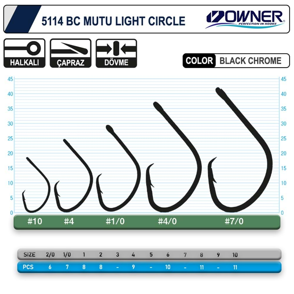 Owner 5114 Mutu Light Circle Hook Çember İğne - 8