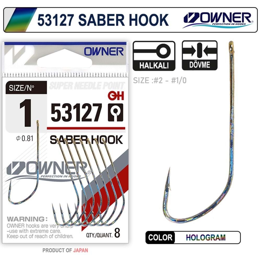 Owner 53127 Saber Hook Hg İğne - 2