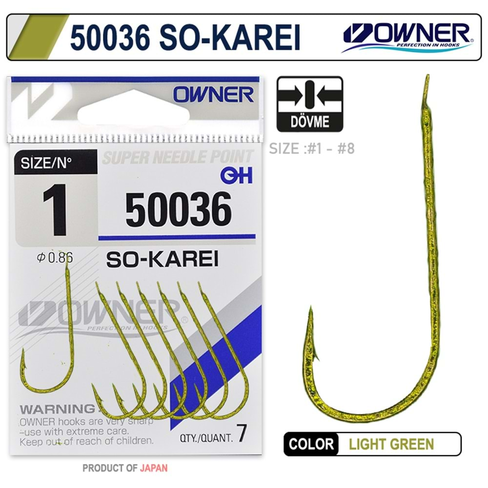 Owner 50036 So- Karei Light Green İğne - 2