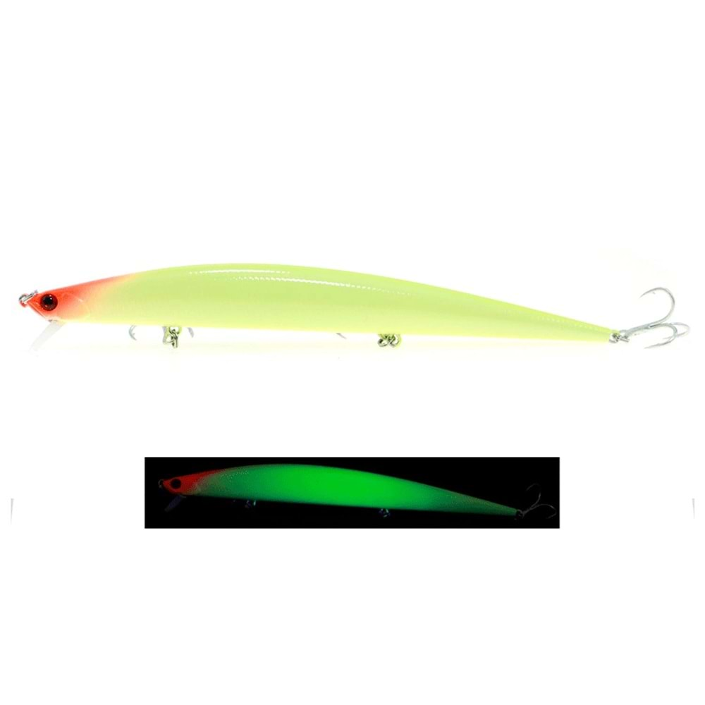 Fujin Flux 175mm 29gr Sinking Maket Balık - ALL GLOW