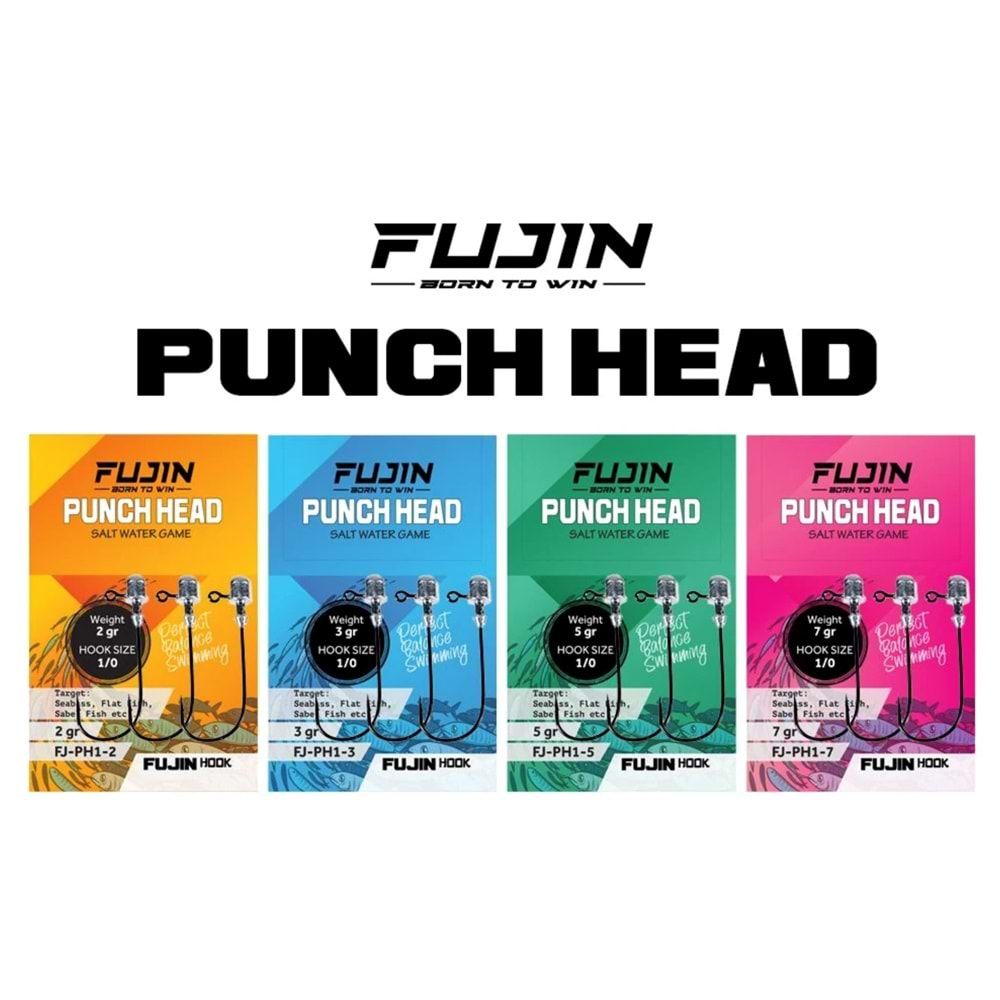 Fujin Punch Head Jighead FJ-PH 1/0 - 7GR