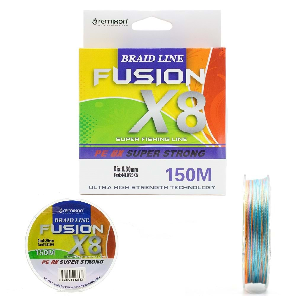 Remixon Fusion 150M X8 Multi Color Ip Misina - 0,22mm