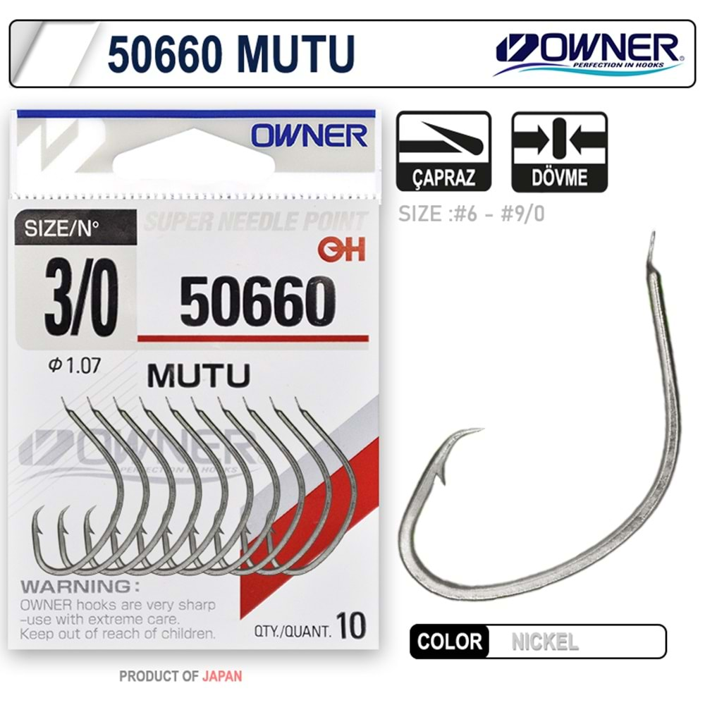 Owner 50660 Mutu White İğne - 2