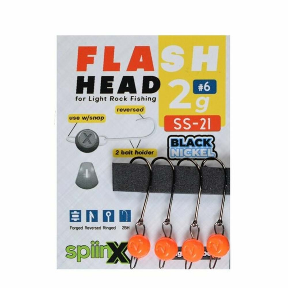 SPIINX FLASH HEAD JIGHEAD UV TURUNCU - 3GR 6