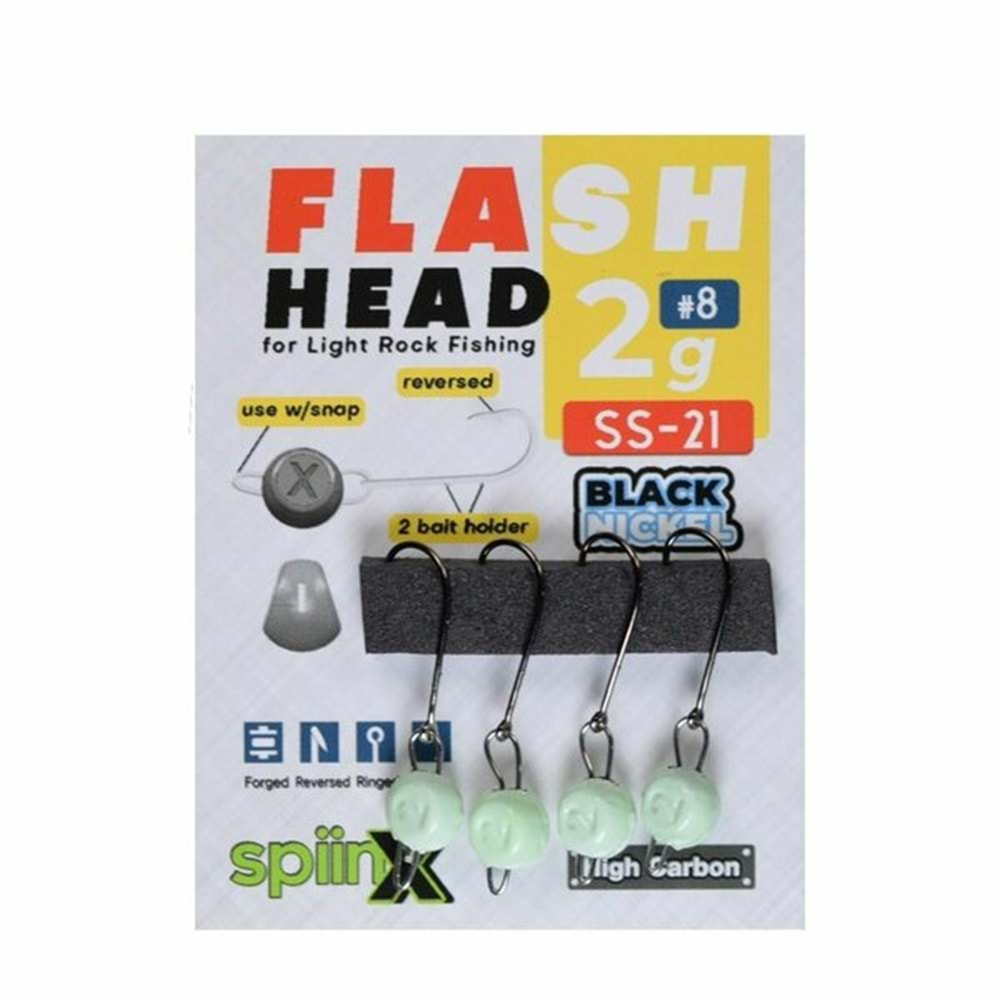 SPIINX FLASH HEAD JIGHEAD GLOW - 5GR 6