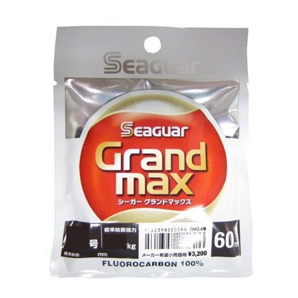 Seaguar Grandmax HARD %100 Fluoro Carbon Misina 60mt - 0.520 MM