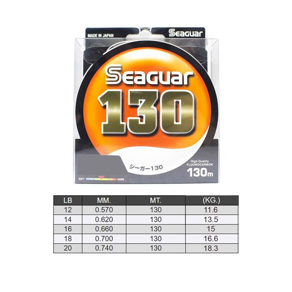 Seaguar 130 %100 Fluoro Carbon Misina 130mt - 0.700MM