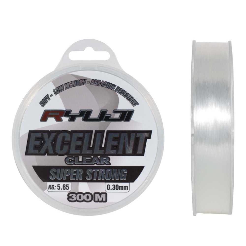 RYUJI EXCELLENT 300M CLEAR MİSİNA - 0,25 MM