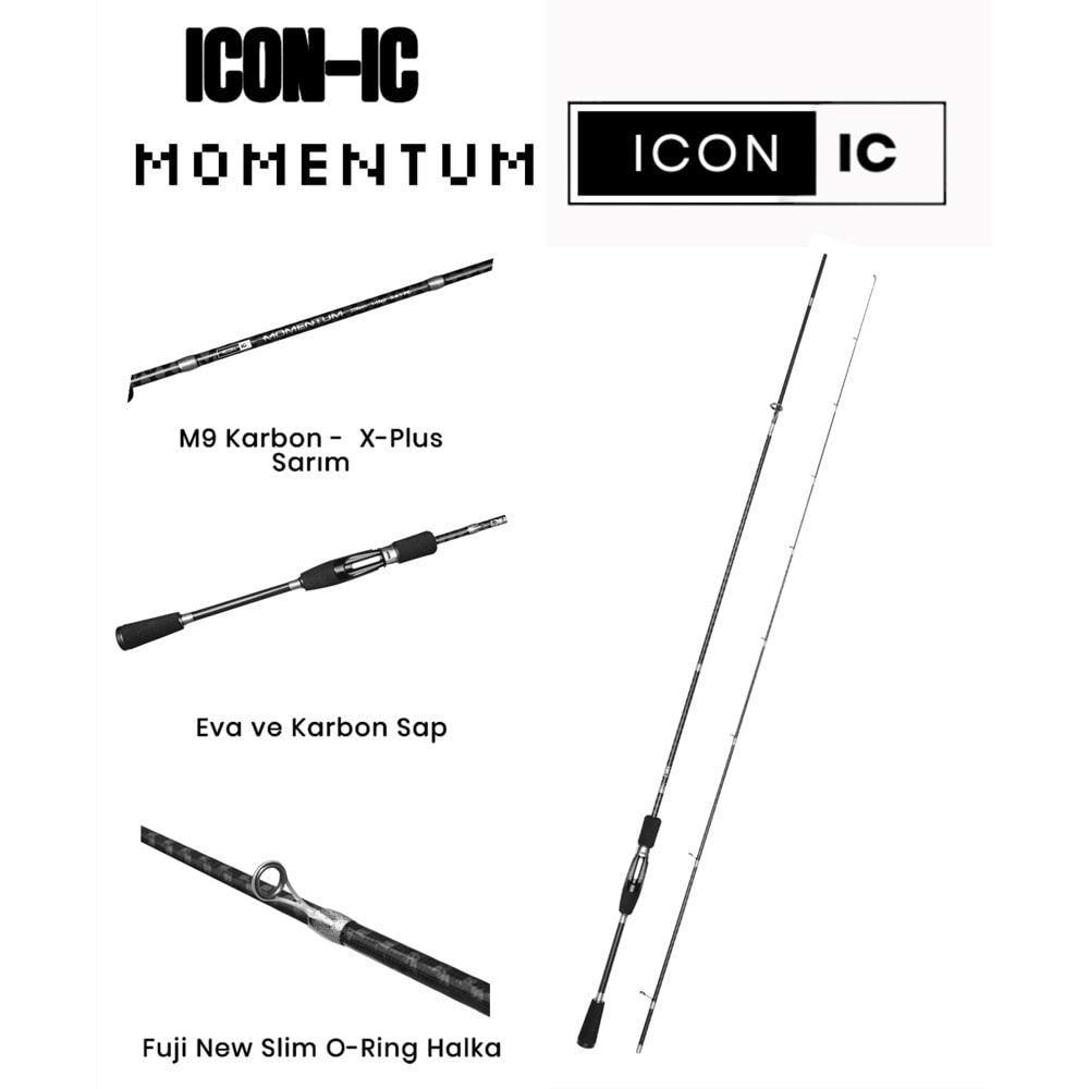 ICON-IC Momentum 228 cm 1-15 gr Lrf Kamışı