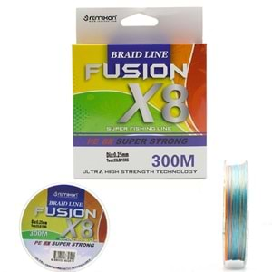 Remixon Fusion 300M 8x Multi Color İp Misina 0,20mm