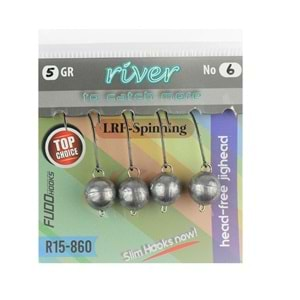 River Mafsallı Hareketli Jig Head 4P 4.5 gr no:6