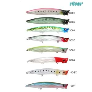 River Pop'n Catch 3D 125 12.5cm 19Gr Popper - #90P