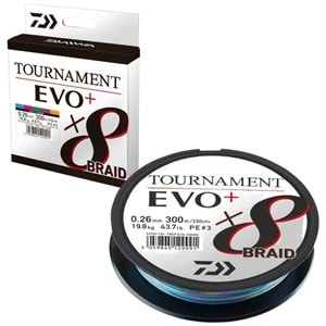 Daiwa Tournament EVO+ 8B Multicolor İp Misina (300m) - #20MM