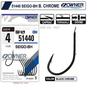 Owner 51440 Seigo-Bh Black Chrome İğne - 1