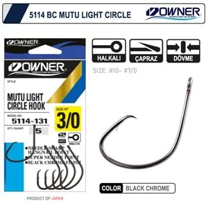 Owner 5114 Mutu Light Black Chrome İğne - 6