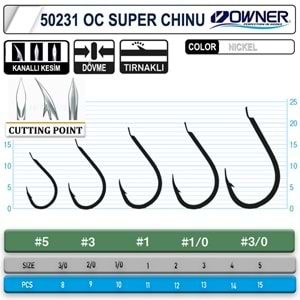 Owner 50231 Cut Super Chinu White İğne - 3/0