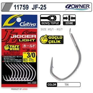 Cultiva 11759 Jigger Light Hold Jig İğnesi - 2/0