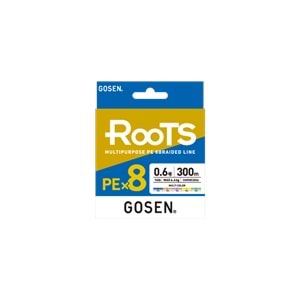 Gosen X8 Roots PE 8 Örgü Spin İp Misina 300mt Multi Color - 1.0 PE