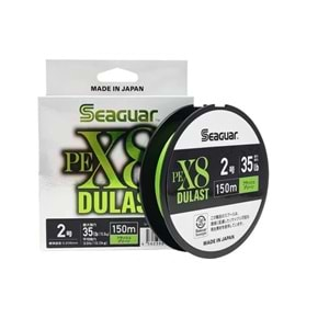 Seaguar Dulast PE 8 Örgü Spin İpi 150mt- Flash Green - PE 1.2 - 0.185MM