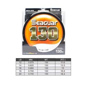 Seaguar 130 %100 Fluoro Carbon Misina 130mt - 0.700MM