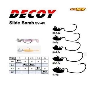 DECOY SV-45H Slide Bomb Heavy Jig Head-7 GR -1