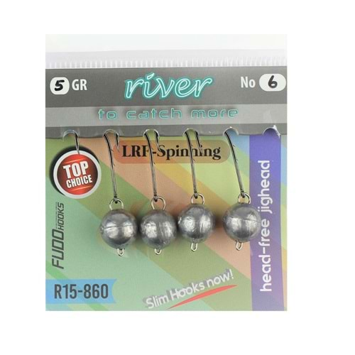 River Mafsallı Hareketli Jig Head 4P 4.5 gr no:6