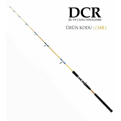 DCR PİRİ REİS JIG VE CANLI YEM KAMIŞI 185 CM 150-350 HARDAL