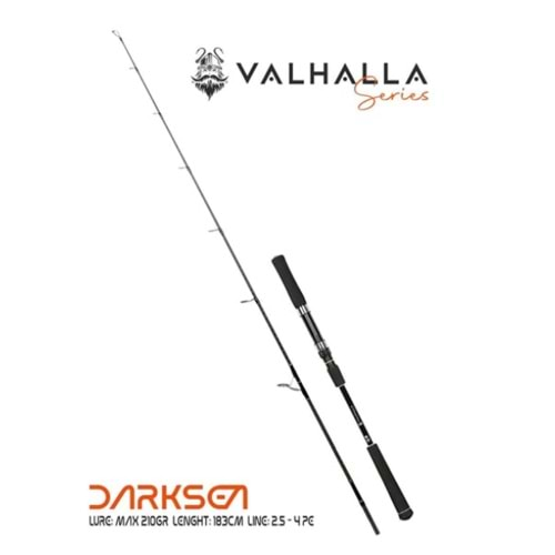 Fujin Valhalla Darksea 183cm 210gr Speed Jig Live Bait Kamışı