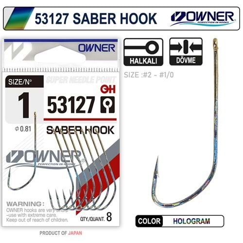 Owner 53127 Saber Hook Hg İğne