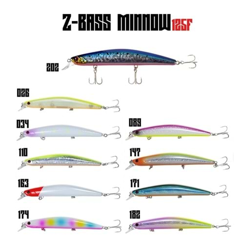 Fujin Z-Bass Minnow 125F 21gr Maket Balık