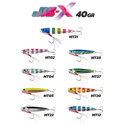 Fujin Jig-X 40gr Shore Jigging Jig Yem