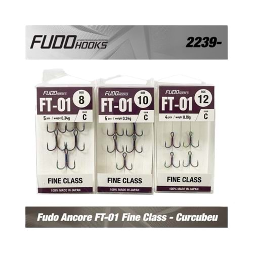 FUDO TREBLE 2239 FT- 01 C SERİSİ 3LÜ MULTİ COLOR NİKEL İĞNE